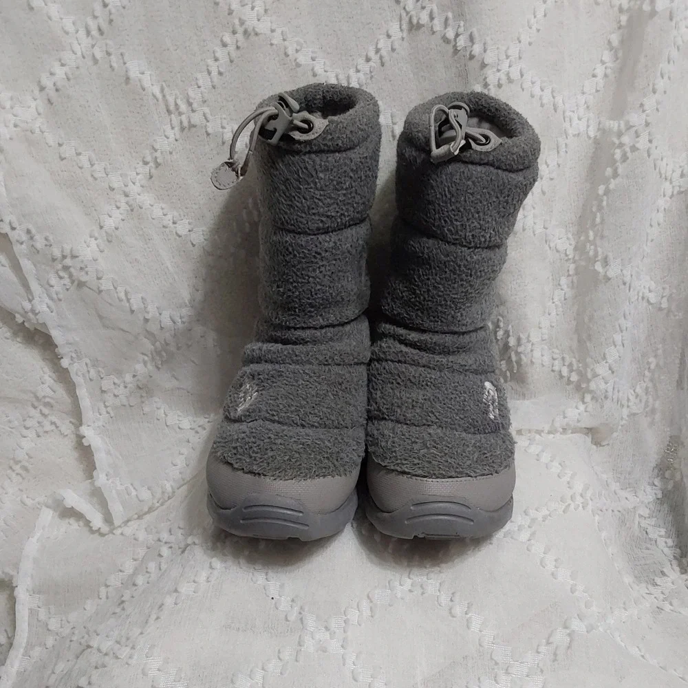 The North‎ Face Heatseeker 200g Grey Fleece Winter Boots Womens 8 AQGW LE4 BBY